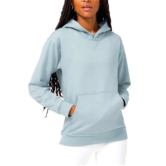 NWOT Lululemon All Yours Hoodie *Terry BLUE CAST/BABY TEAL - Picture 1 of 4